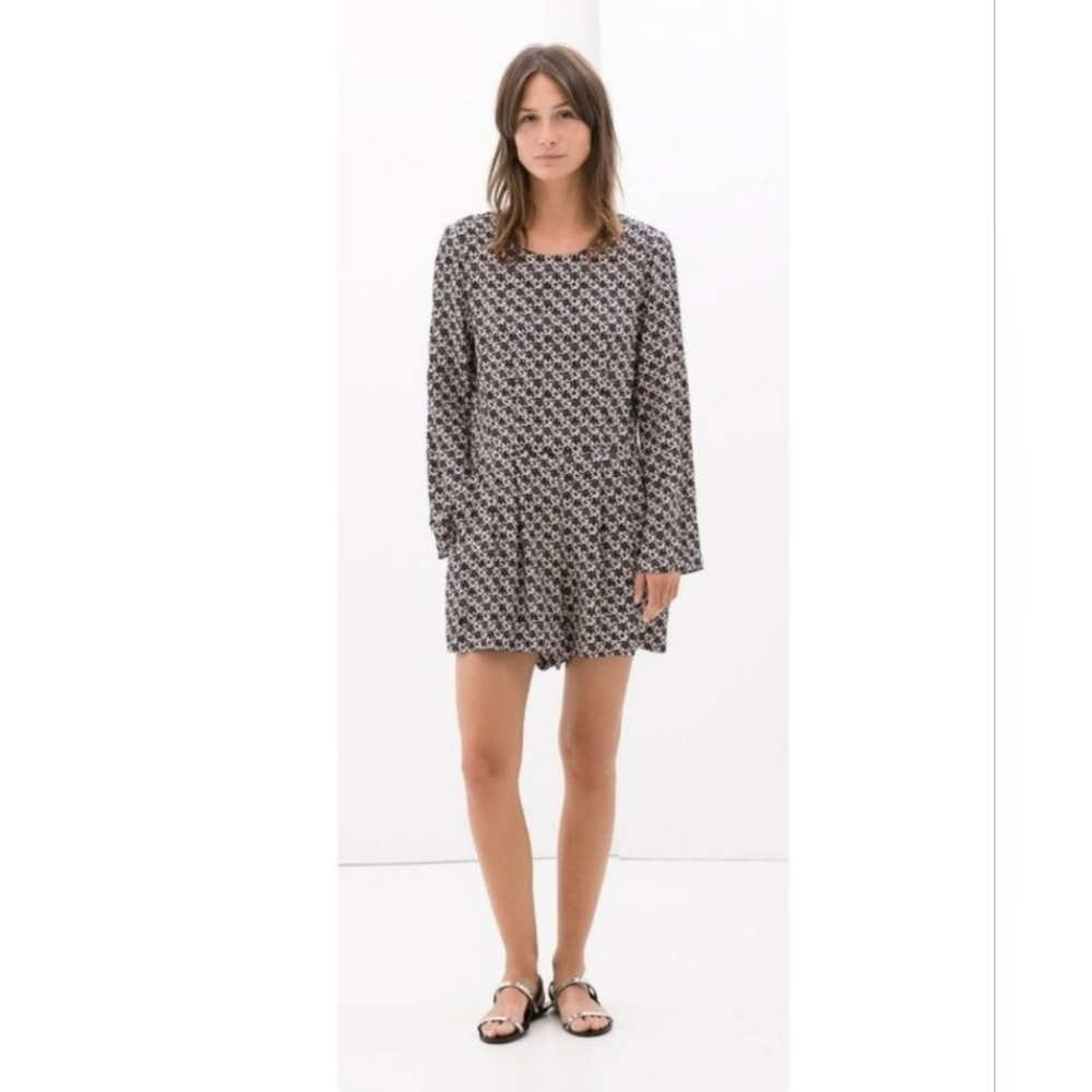 🌟7/25$ ZARA WOMAN  Bell Sleeve Open Back Romper - Picture 3 of 10